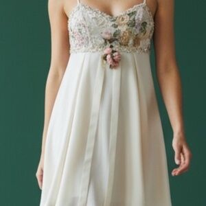 🌸 CiCi Dancewear Ballet Dress — Embellished Ivory & Pink Floral 🌸